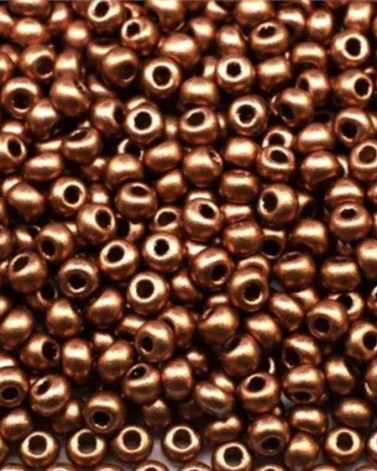 10/0 Czech Seed Beads Bronze Metallic 22g
