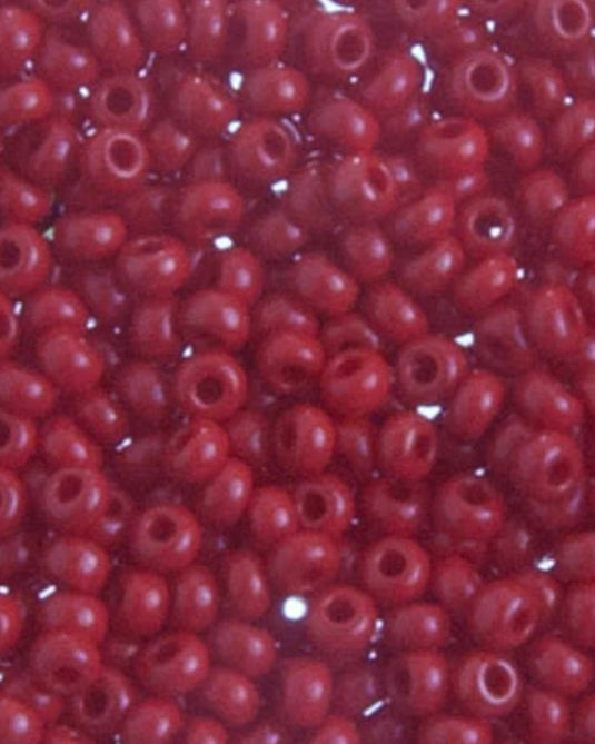 10/0 Czech Seed Beads Dark Red Matte 22g