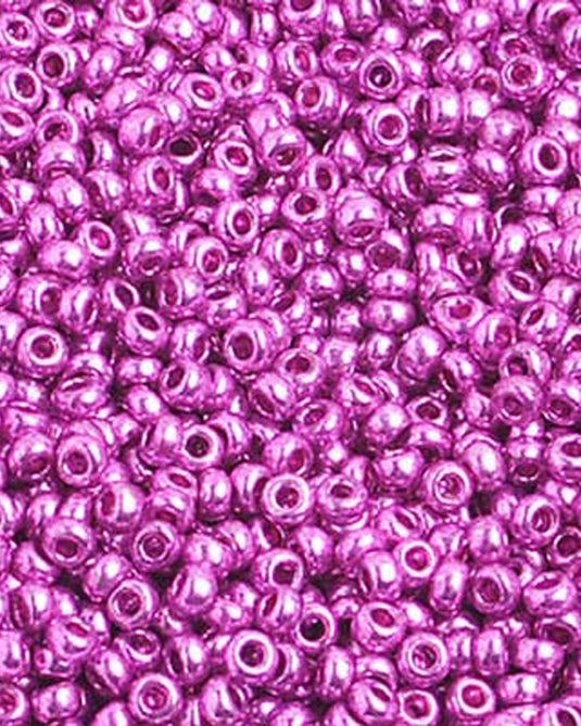 10/0 Czech Seed Beads Fuchsia Metallic 22g