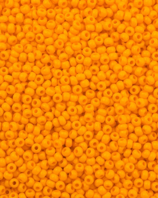 10/0 Czech Seed Beads Light Orange Opaque 22g