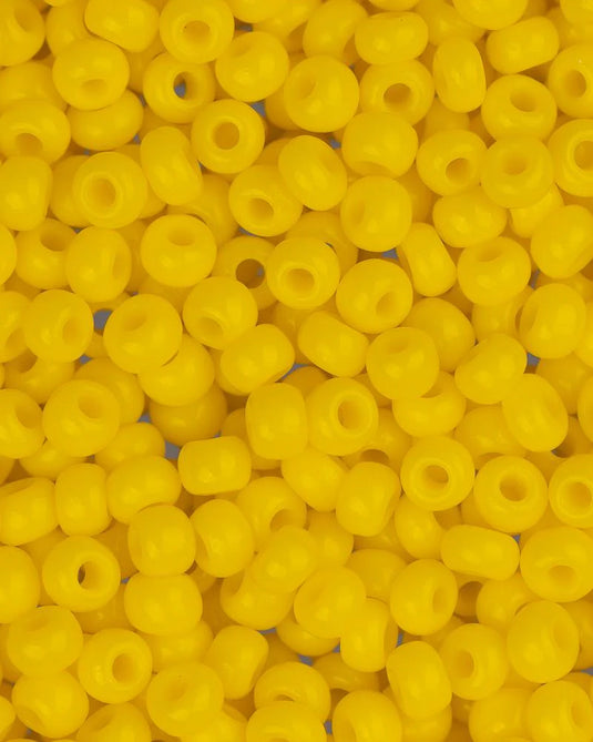 10/0 Czech Seed Beads Gold Yellow Opaque 22g