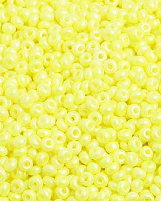 10/0 Czech Seed Beads Yellow Shiny 22g