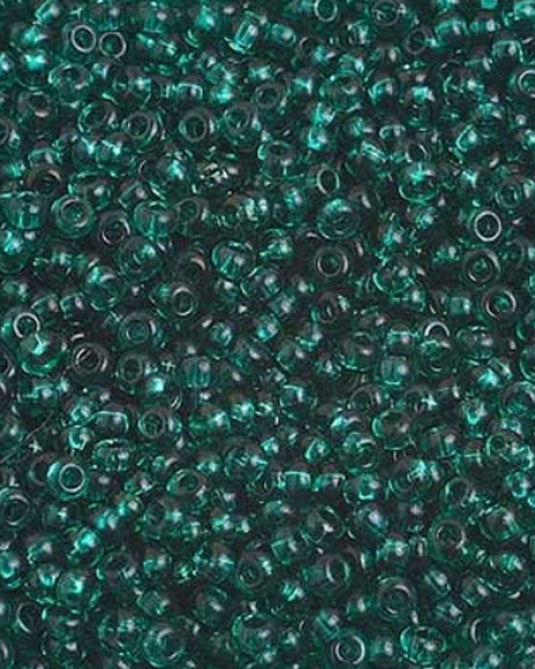 10/0 Czech Seed Beads Teal Transparent 22g