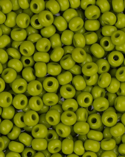 10/0 Czech Seed Beads Olive Opaque 22g