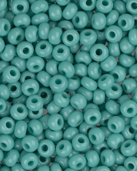 10/0 Czech Seed Beads Turquoise Opaque 22g