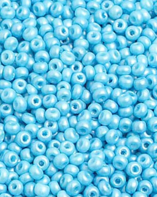 10/0 Czech Seed Beads Turquoise Shiny 22g
