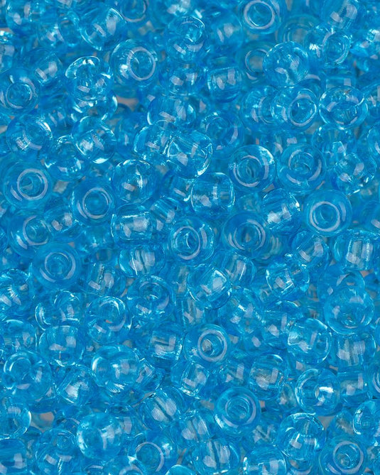 10/0 Czech Seed Beads Light Aqua Transparent 22g