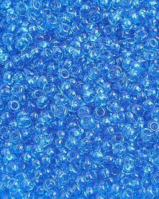10/0 Czech Seed Beads Medium Aqua Transparent 22g