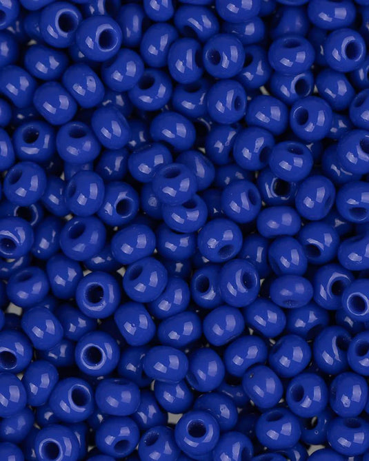 10/0 Czech Seed Beads Royal Blue Opaque 24g