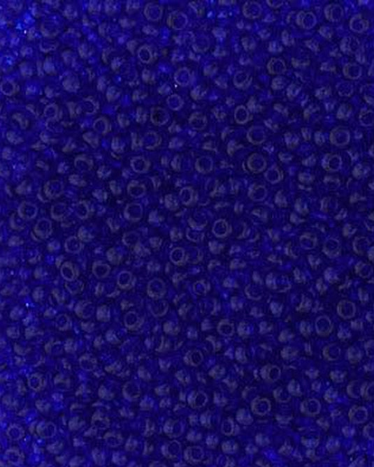 10/0 Czech Seed Beads Royal Blue Transparent 24g