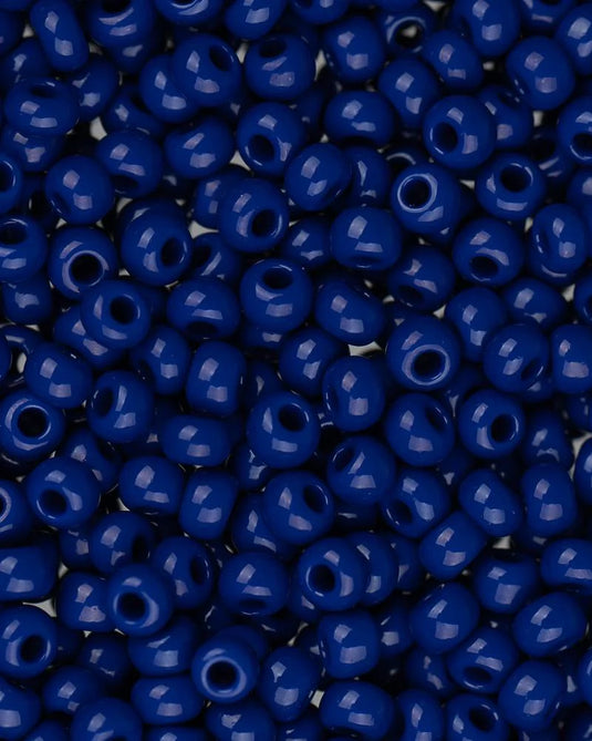 10/0 Czech Seed Beads Dark Royal Blue Opaque 24g