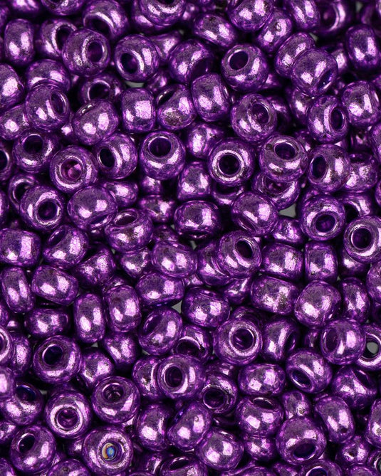 10/0 Czech Seed Beads Purple Metallic 24g