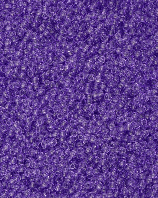 10/0 Czech Seed Beads Tanzanite Transparent 24g