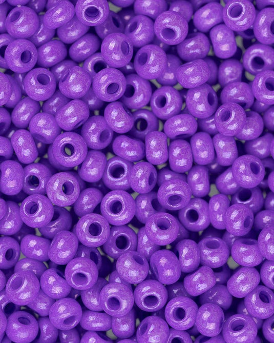 10/0 Czech Seed Beads Violet Opaque 24g