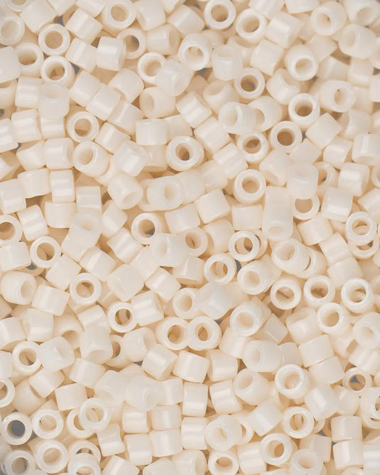 11/0 Miyuki Delica Beads White Bisque Opaque Matte 5.2g