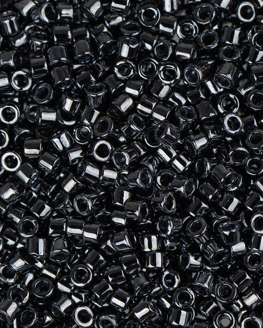 11/0 Miyuki Delica Beads Gunmetal 5.2g