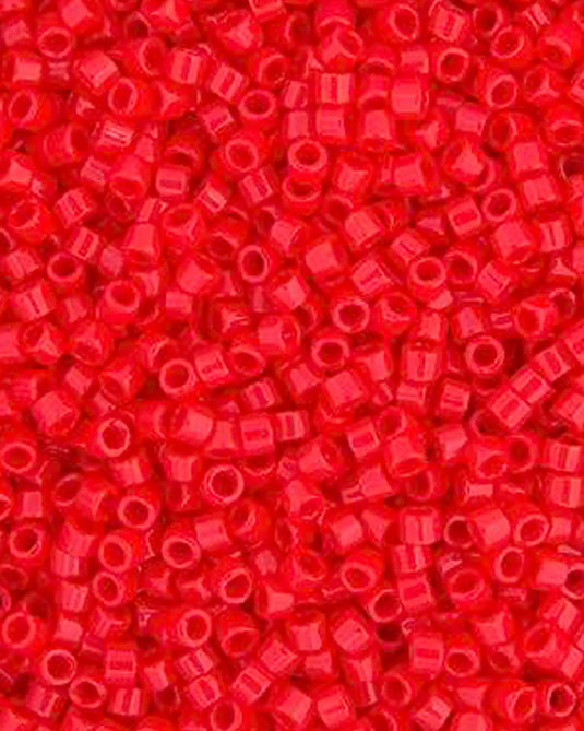 11/0 Miyuki Delica Beads Red Opaque 5.2g
