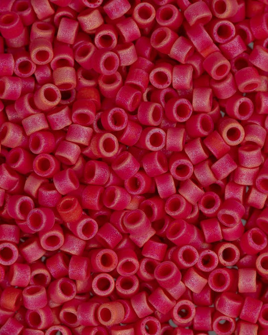 11/0 Miyuki Delica Beads Red Opaque Matte 5.2g