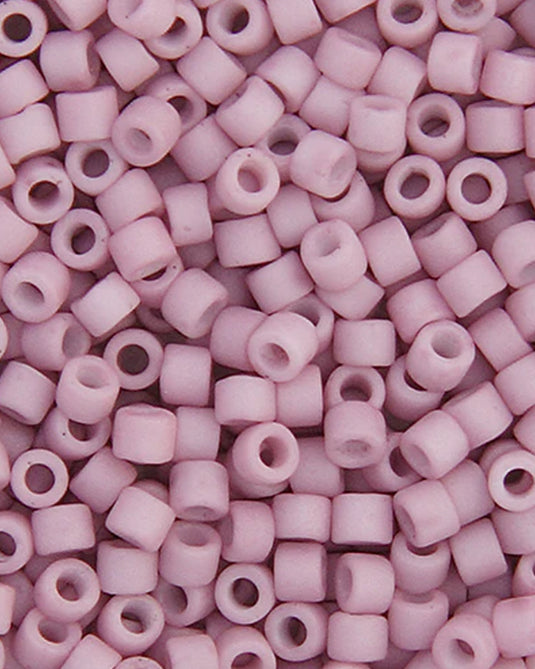 11/0 Miyuki Delica Beads Rose Galvanized Matte 5.2g
