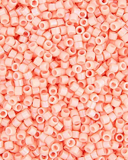 11/0 Miyuki Delica Beads Peach Luster Opaque 5.2g