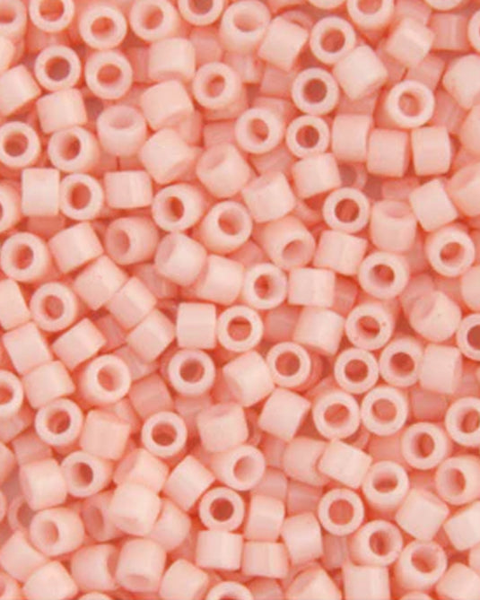 11/0 Miyuki Delica Beads Light Salmon Opaque 5.2g