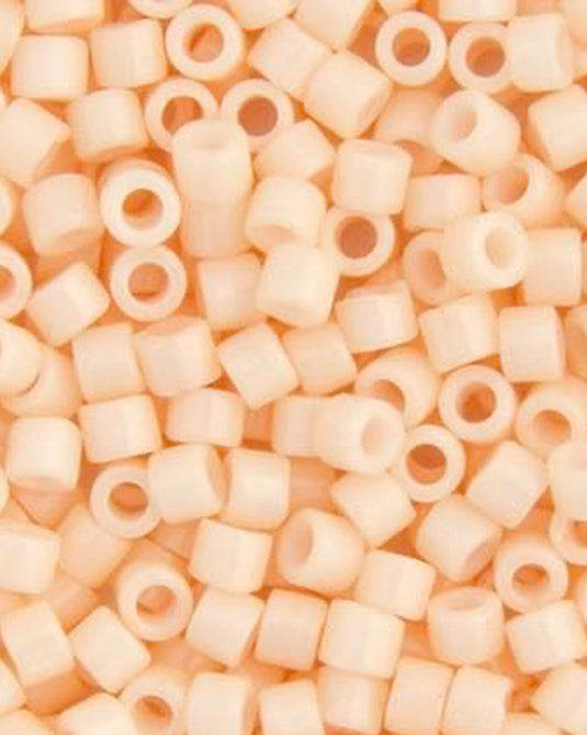 11/0 Miyuki Delica Beads Light Peach Opaque 5.2g