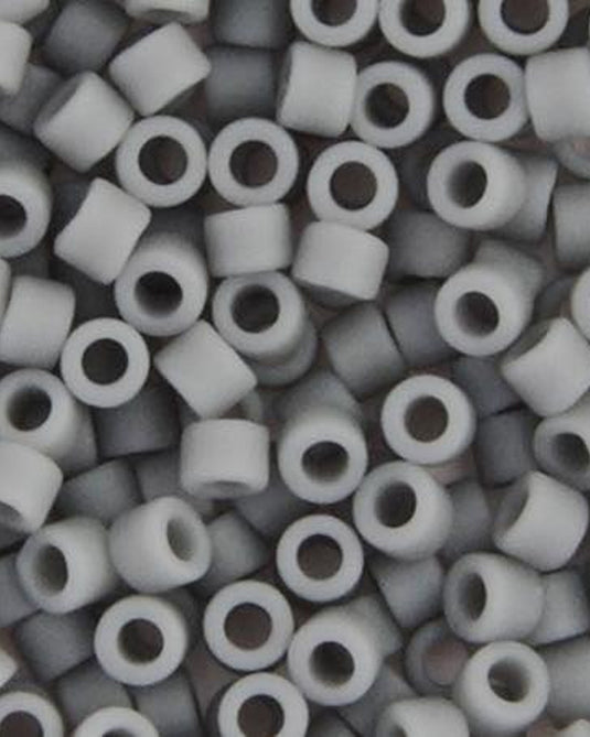 11/0 Miyuki Delica Beads Grey Opaque Matte 5.2g