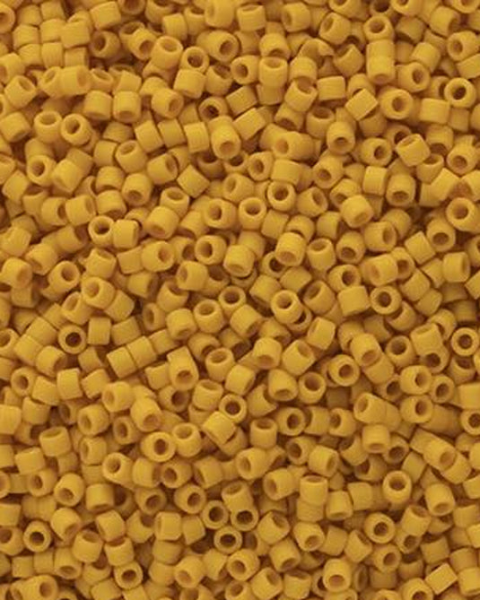 11/0 Miyuki Delica Beads Frosted Yellow Matte 5.2g
