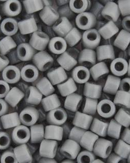 11/0 Miyuki Delica Beads Grey Opaque 5.2g