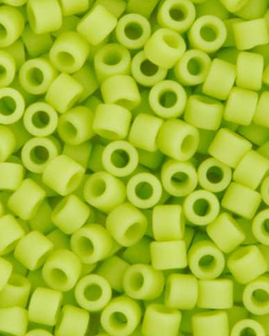 11/0 Miyuki Delica Beads Chartreuse Opaque Matte 5.2g