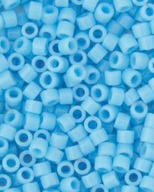11/0 Miyuki Delica Beads Light Blue Opaque 5.2g