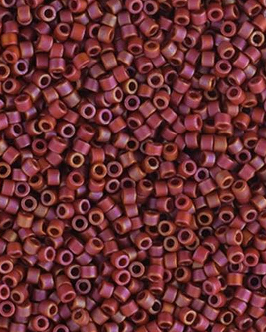 11/0 Miyuki Delica Beads Frosted Glazed Rainbow Pink 5.2g