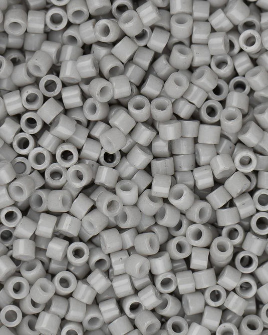 11/0 Miyuki Delica Beads Light Grey Smoke Opaque 5.2g