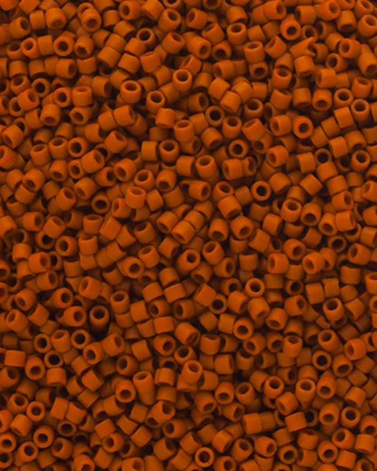 11/0 Miyuki Delica Beads Frosted Glazed Light Red Matte 5.2g