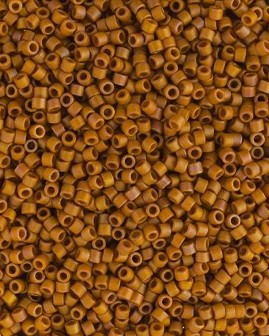 11/0 Miyuki Delica Beads Frosted Glazed Rainbow Yallow 5.2g