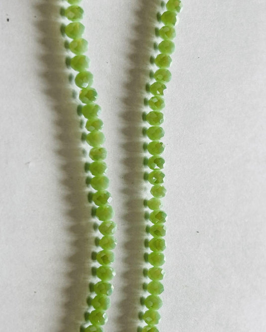 Rhondelle Glass Beads Light Green 4mm