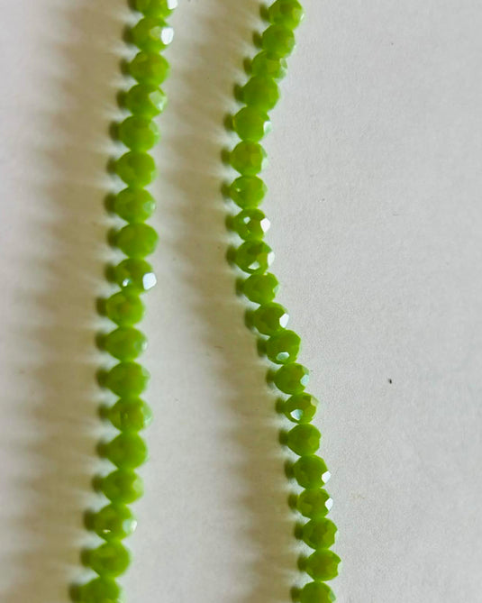 Rhondelle Glass Beads Light Olive 4mm