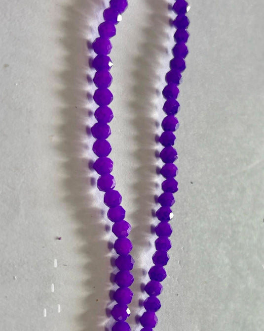 Rhondelle Glass Beads Royal Purple 4mm