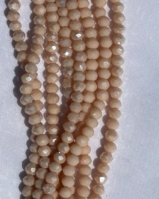 Rhondelle Glass Beads 4mm