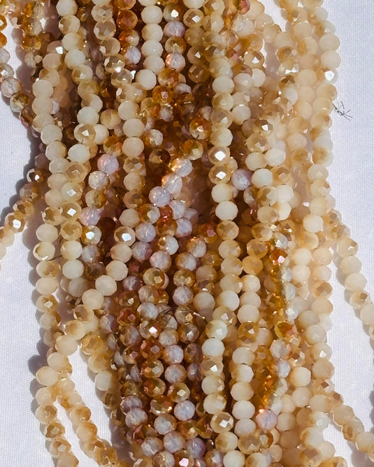 Rhondelle Glass Beads 4mm