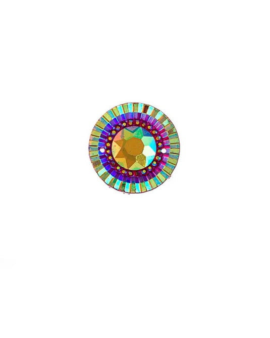 Piikki Stones 20mm Round Resin Sew-on
