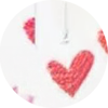 Faux Leather Backing Hearts 6.5x8 inches