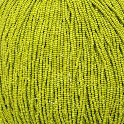 11/0 Czech Seed Beads 
Light Green Opaque