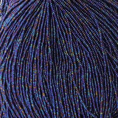 11/0 Czech Seed Beads 
Navy Blue AB Opaque