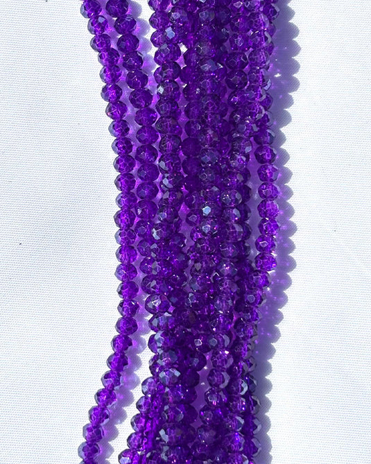 Rhondelle Glass Beads 4mm