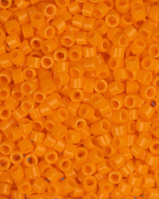 11/0 Miyuki Delica Beads Orange Mandarin Opaque 5.2g